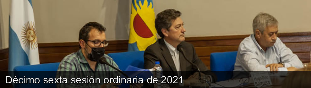 DÉCIMO SEXTA SESIÓN ORDINARIA DE 2021